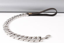 Load image into Gallery viewer, 32mm Pet Leash Stainless Steel Dog Collar Leash Bulldog Pitbull Collar Leash Gold Chain High Quality Trainning Large Dog Lead

